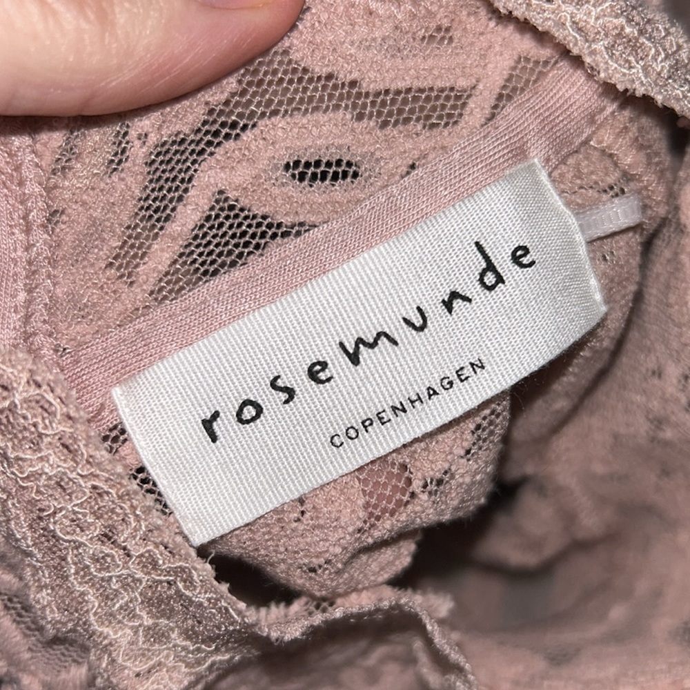Rosemunde Copenhagen Lace Tank Top Peach - Picture 7 of 10